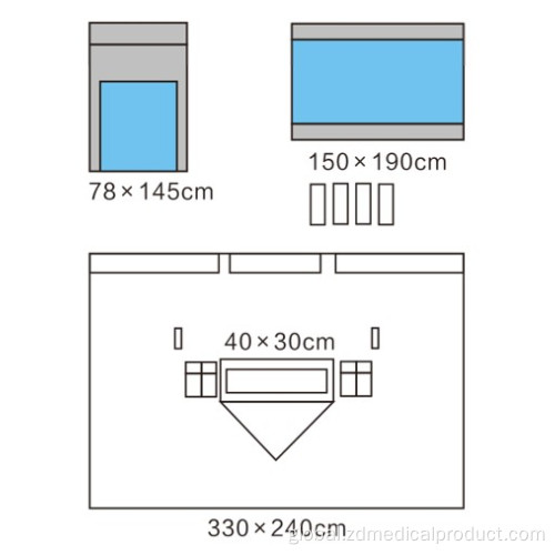 New Nonwoven Drapes Orthopedic-Set Vertical Drape Set Small Manufactory